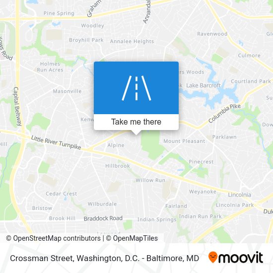 Crossman Street map