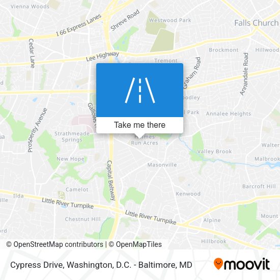 Cypress Drive map
