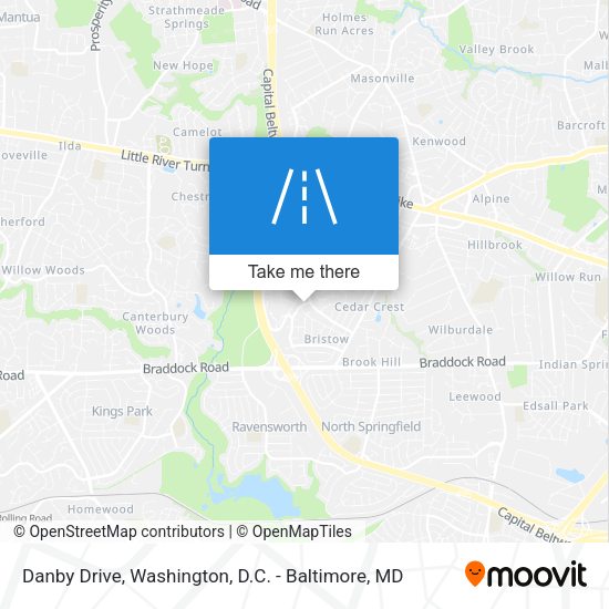 Danby Drive map