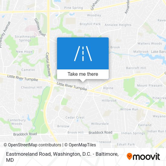 Eastmoreland Road map