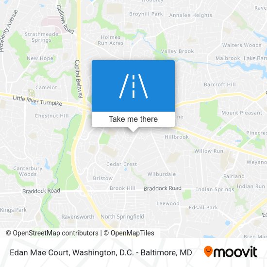 Edan Mae Court map
