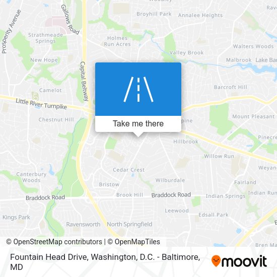 Mapa de Fountain Head Drive