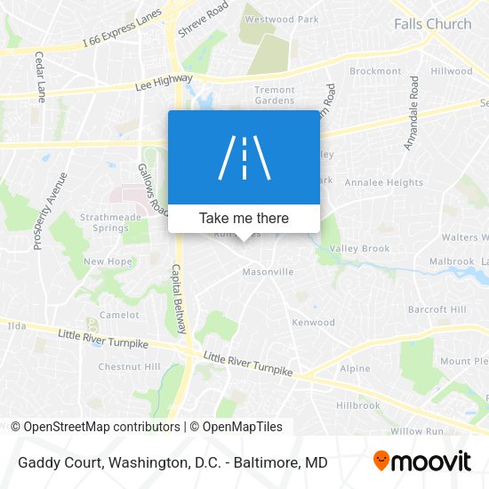 Mapa de Gaddy Court