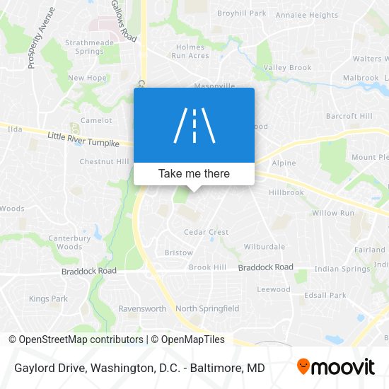 Gaylord Drive map