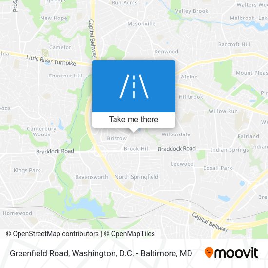 Greenfield Road map