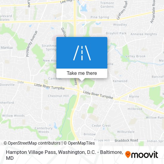 Mapa de Hampton Village Pass