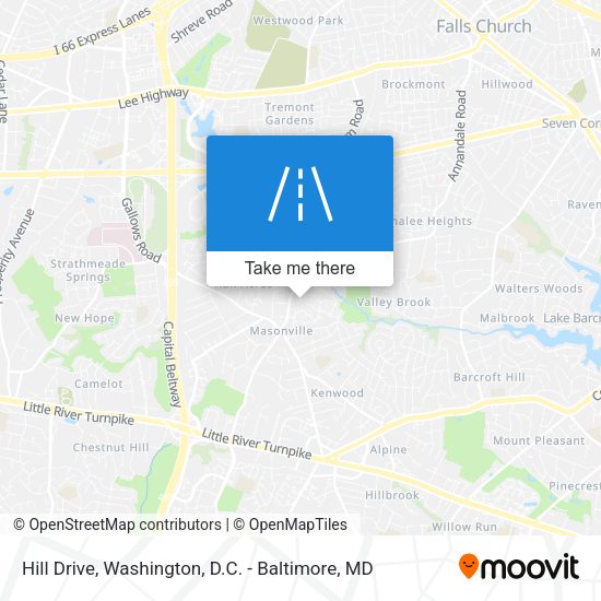 Hill Drive map