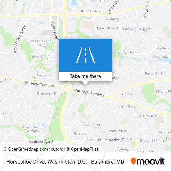 Horseshoe Drive map