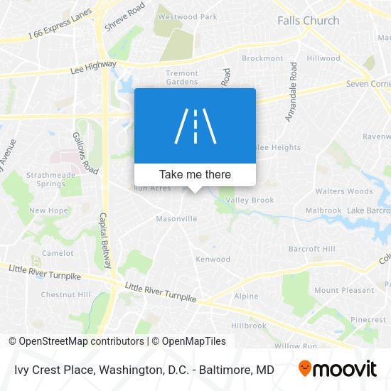 Ivy Crest Place map