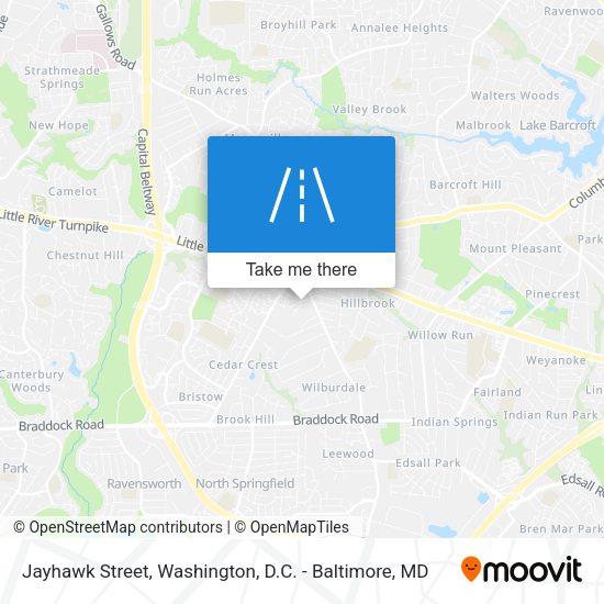 Jayhawk Street map