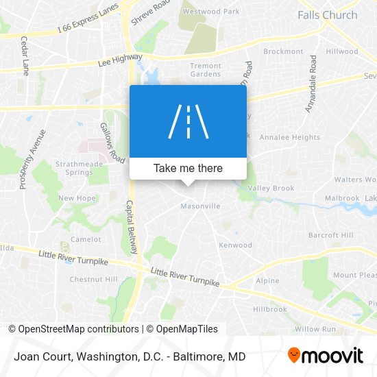 Joan Court map