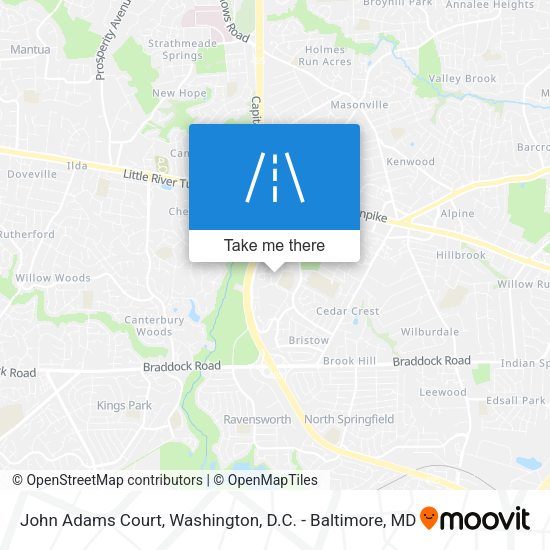 Mapa de John Adams Court