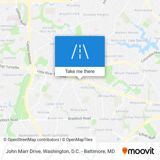 John Marr Drive map