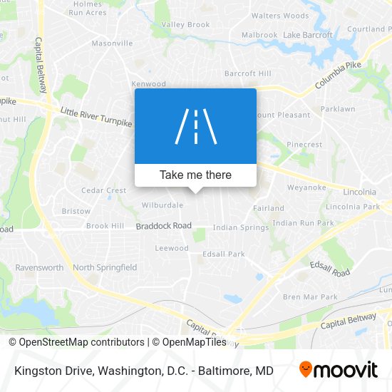 Kingston Drive map