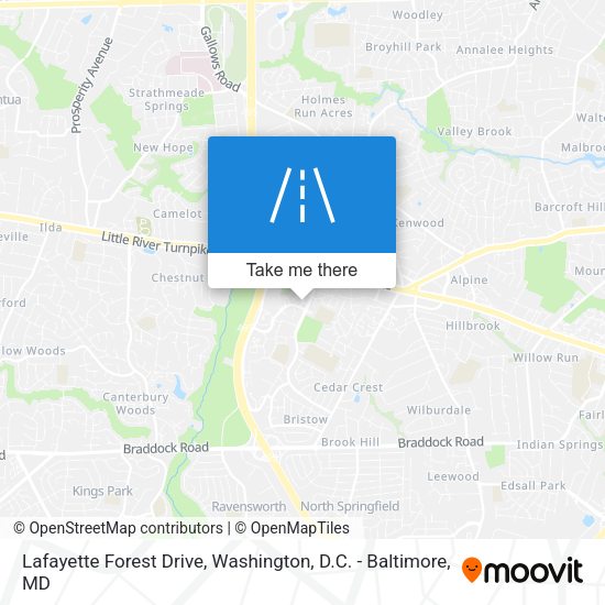 Mapa de Lafayette Forest Drive