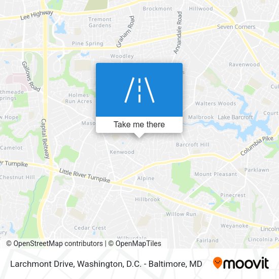 Mapa de Larchmont Drive