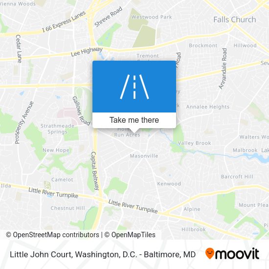 Little John Court map
