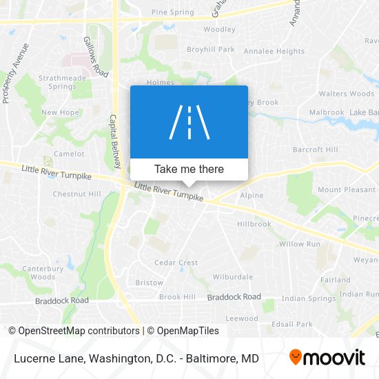Mapa de Lucerne Lane