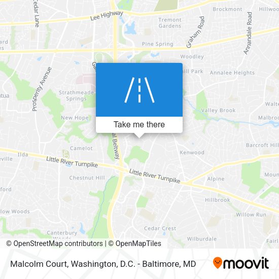 Mapa de Malcolm Court