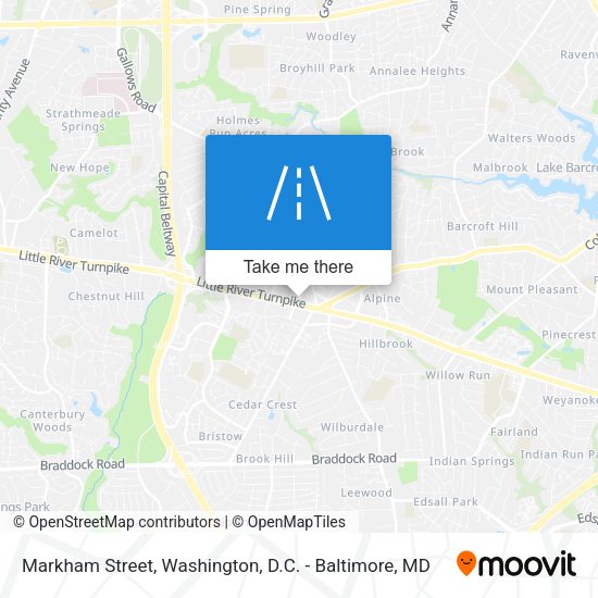 Markham Street map