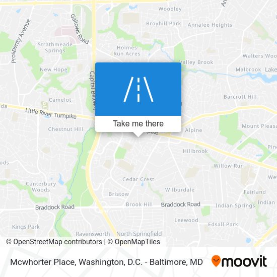 Mcwhorter Place map