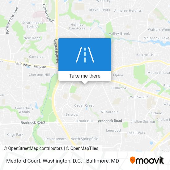 Mapa de Medford Court