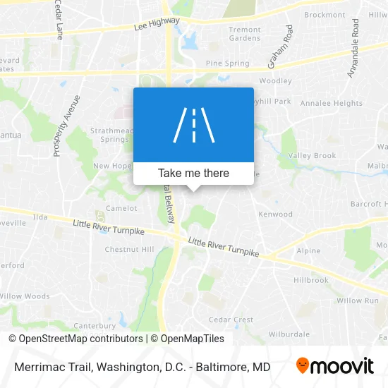 Merrimac Trail map