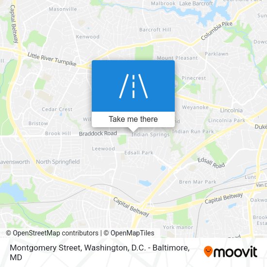 Mapa de Montgomery Street