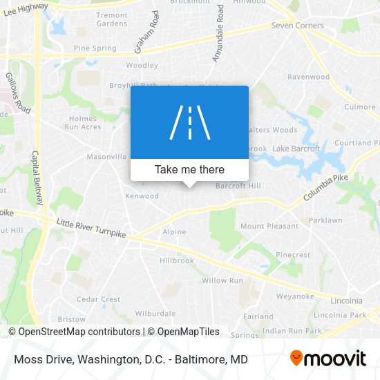 Mapa de Moss Drive