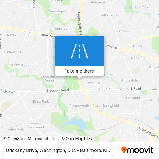 Oriskany Drive map