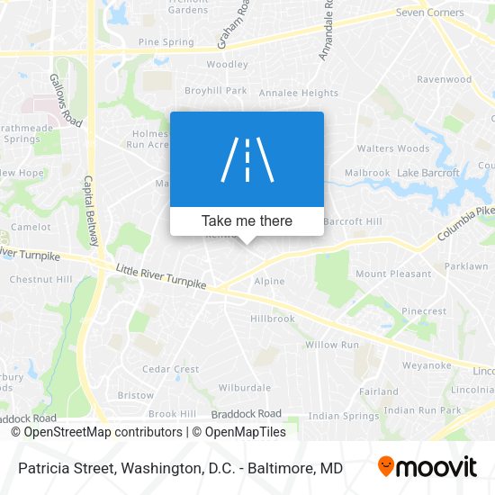 Patricia Street map