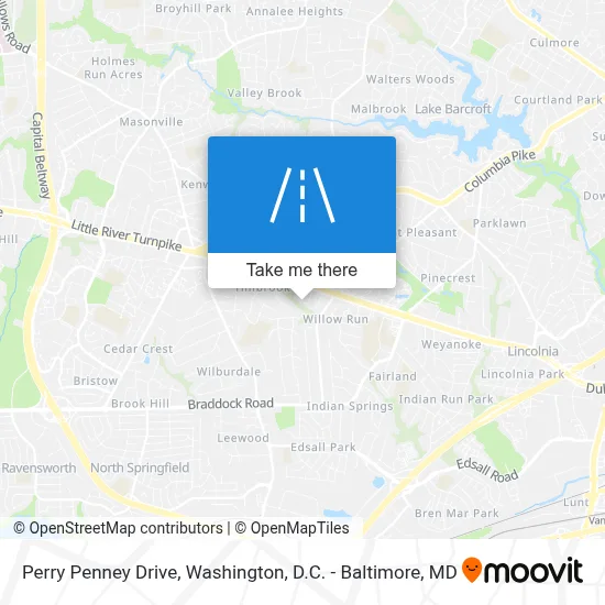 Perry Penney Drive map