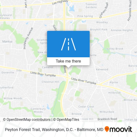 Peyton Forest Trail map
