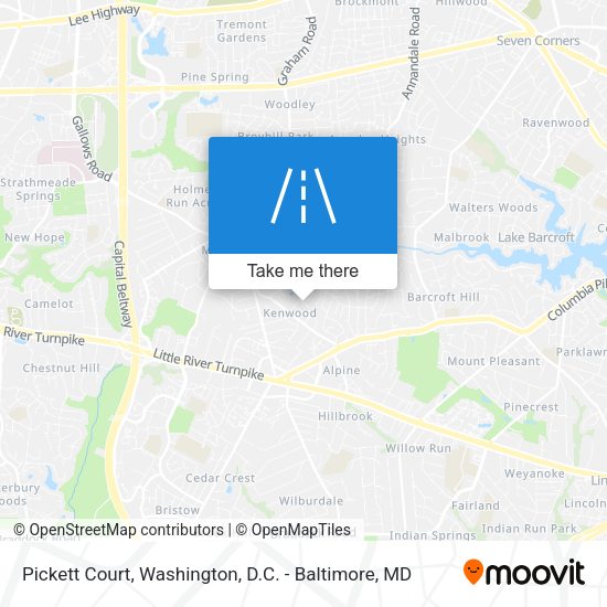 Pickett Court map