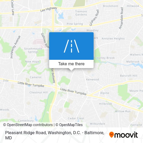 Mapa de Pleasant Ridge Road