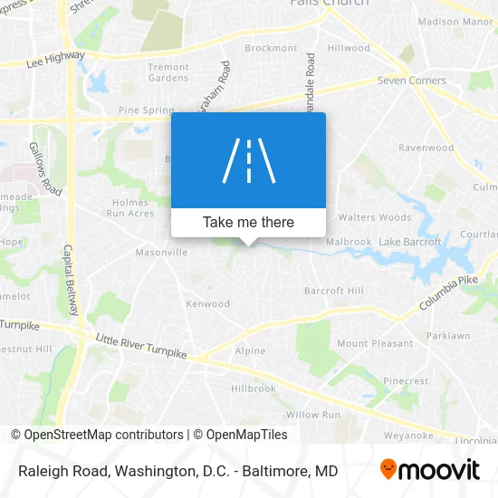 Raleigh Road map
