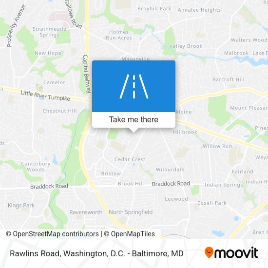 Rawlins Road map