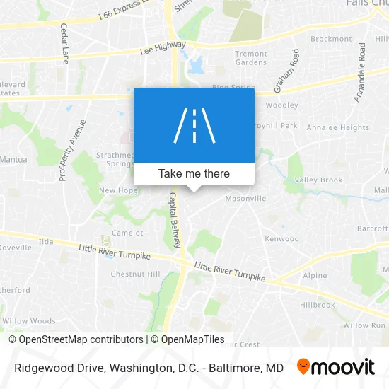 Ridgewood Drive map