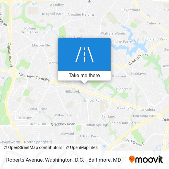 Roberts Avenue map