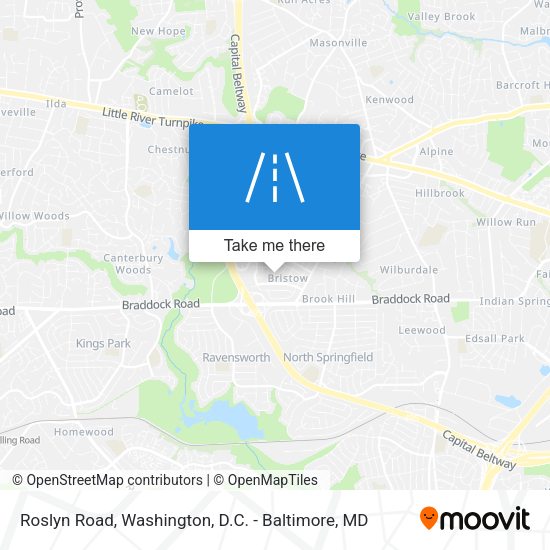 Roslyn Road map