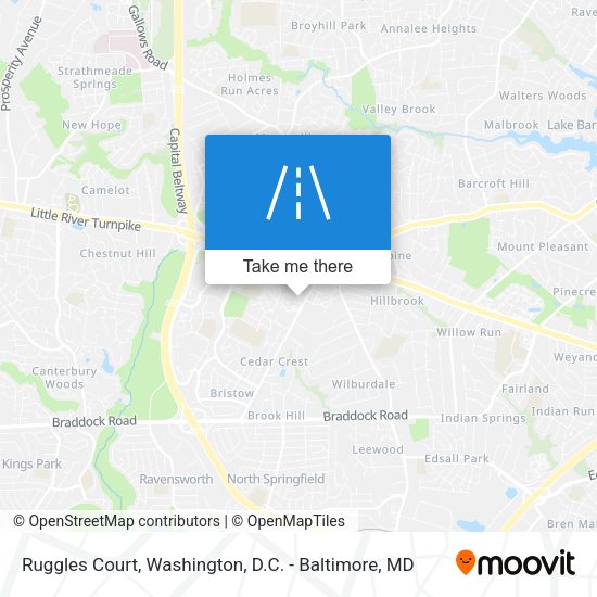 Mapa de Ruggles Court