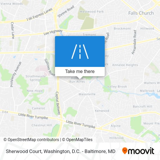 Sherwood Court map