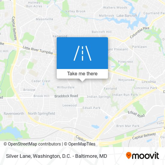 Silver Lane map