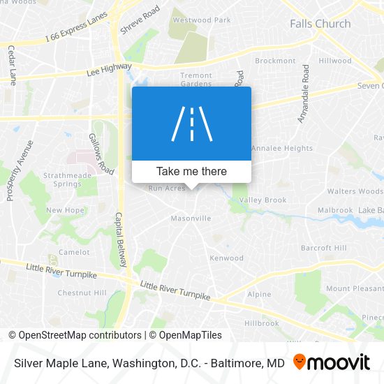 Silver Maple Lane map