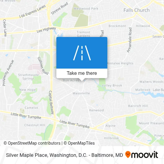 Silver Maple Place map