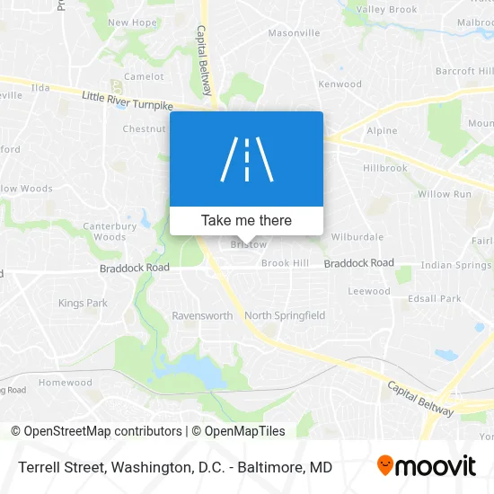 Terrell Street map