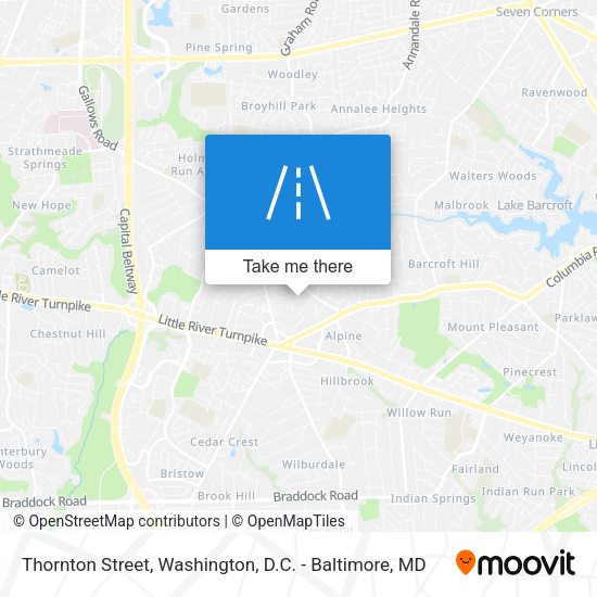Mapa de Thornton Street