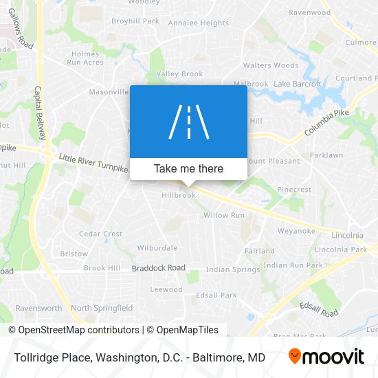 Tollridge Place map