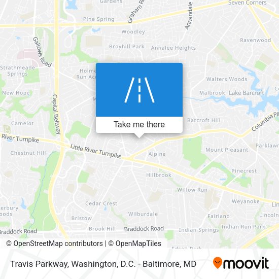 Travis Parkway map