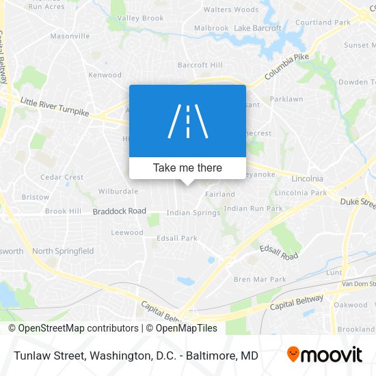 Mapa de Tunlaw Street